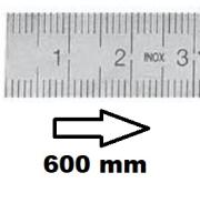 HORIZONTAL FLEXIBLE RULE CLASS II LEFT TO RIGHT 600 MM SECTION 18x0,5 MM<BR>REF : RGH96-G2600C0M0